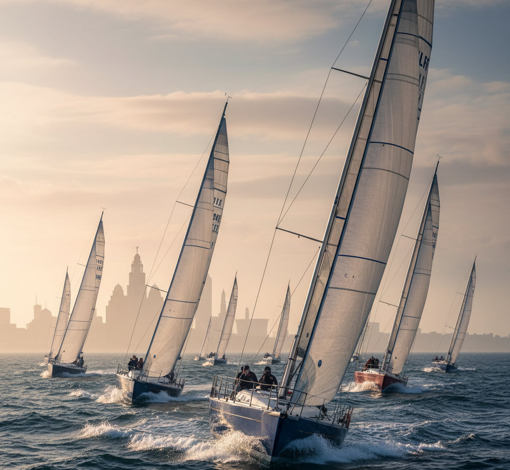 Zdjęcie z regat w Liverpoolu